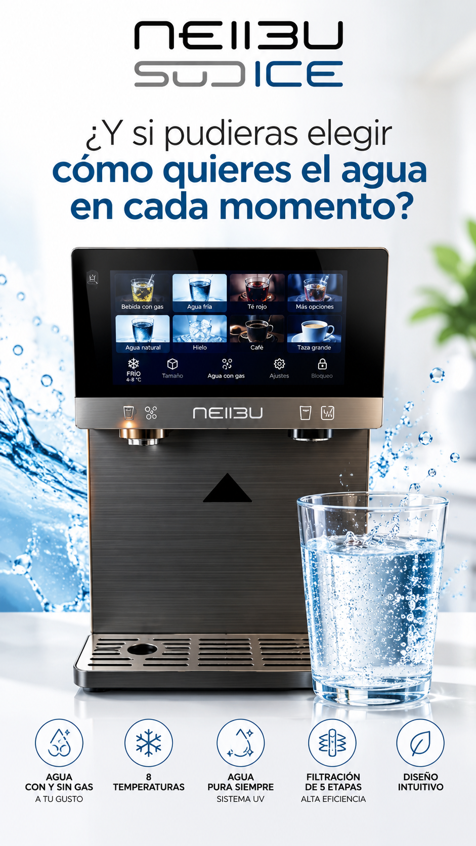 NEIIBU sodICE: Agua a tu gusto