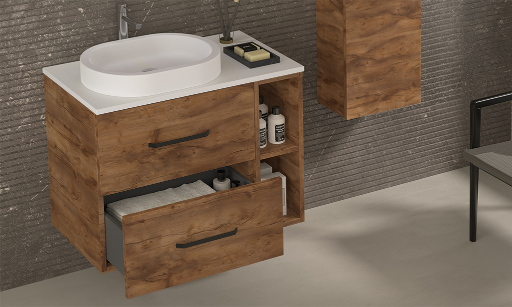 Mueble de baño Teide acabado Rustik