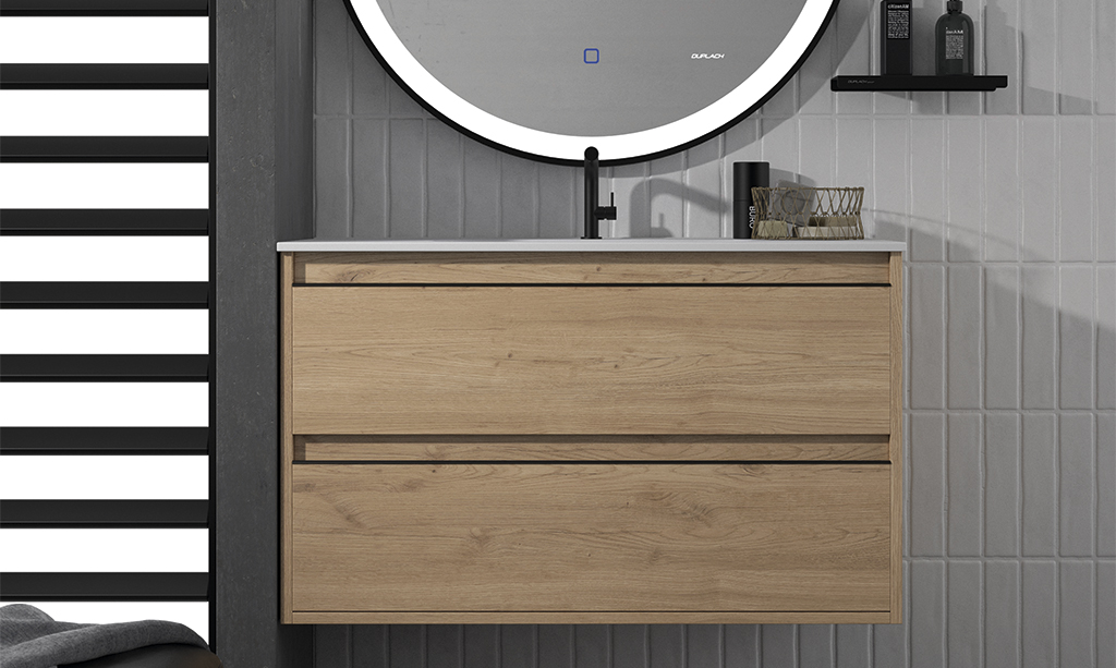 Mueble de baño Nasu acabado Gold