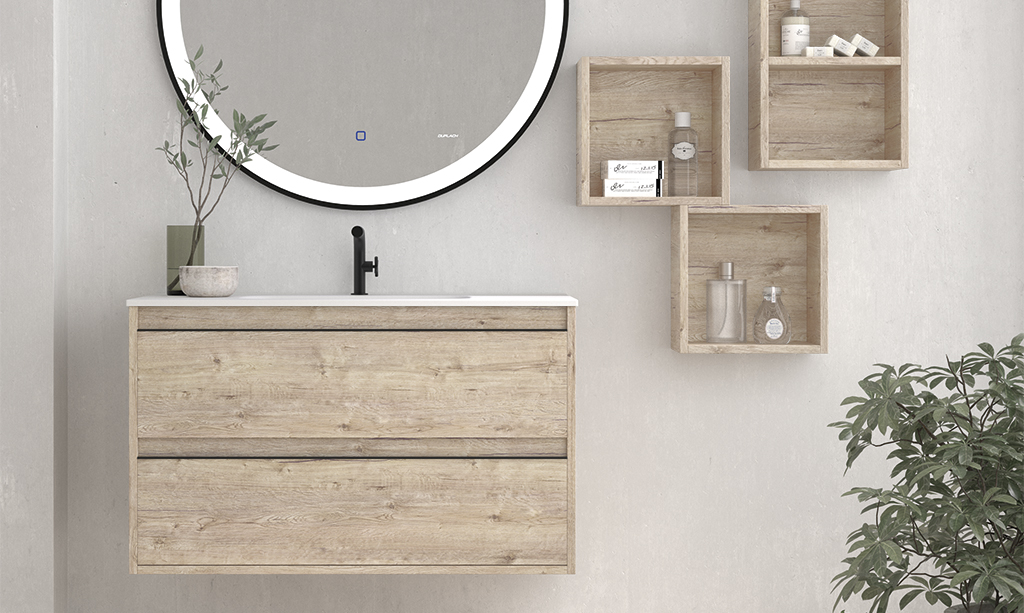 Mueble de baño Nasu acabado Nature